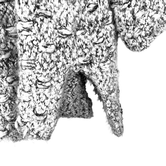 UMGEE Cozy Soft Gray Chunky Knit Oversized Mid Sleeve Sweaters Size Large - Picture 5 of 11